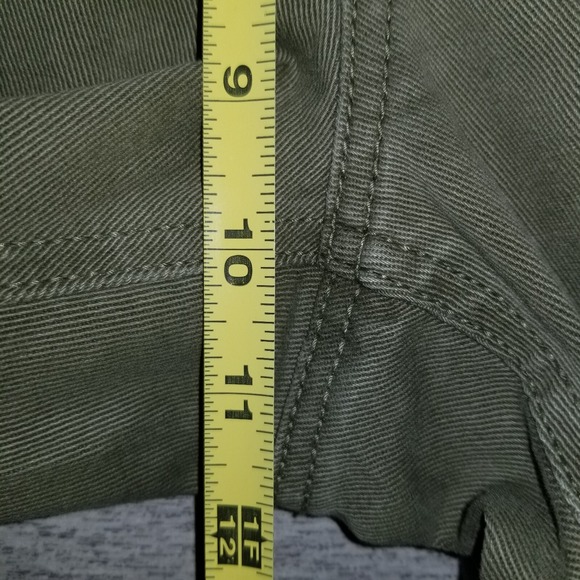 Women's CATO Pants Olive Green Size 6 Khaki Comfort Stretch Hi-Rise Tapered Leg - Picture 7 of 11